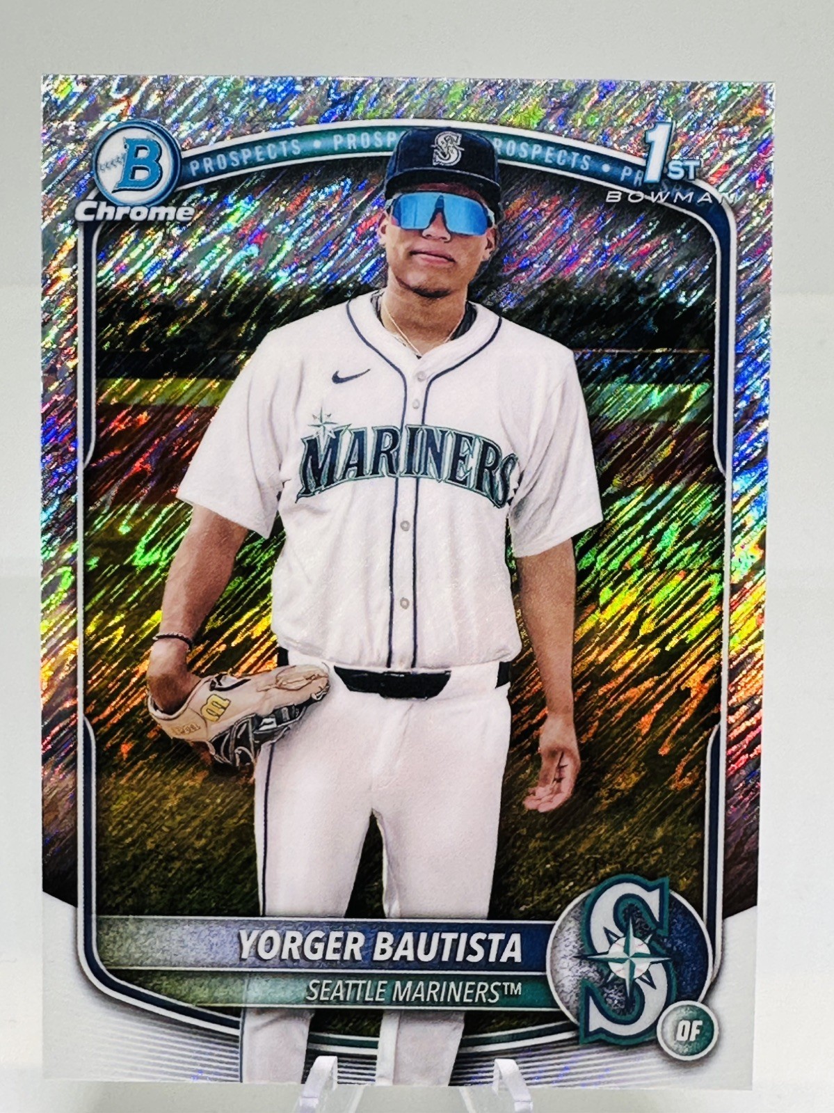 Yorger Bautista - 2025 Bowman Chrome - 1st Bowman Shimmer - Mariners