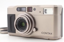 Contax TVS Point  Shoot 35mm Film Camera Carl Zeiss T Lens LCD Counter Bleed 