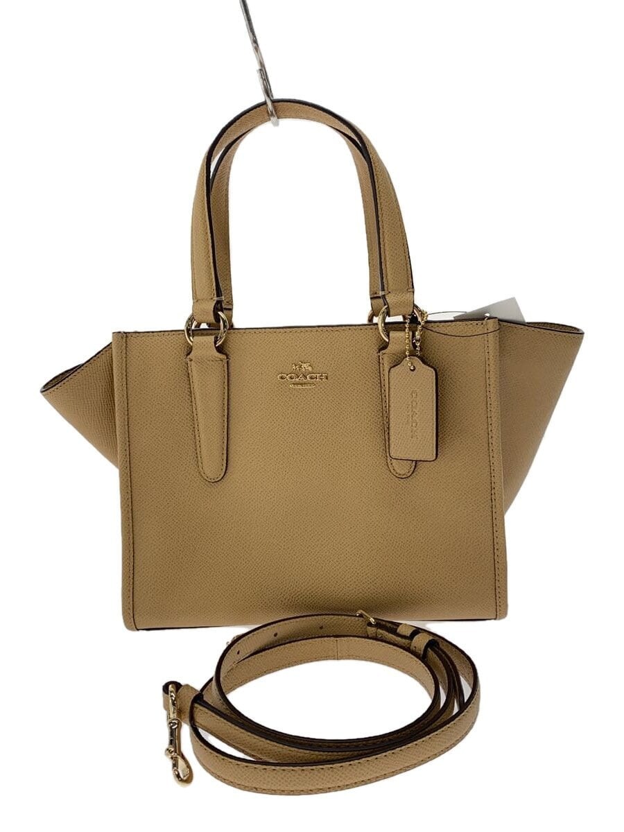COACH Tote Bag All Leather BEG