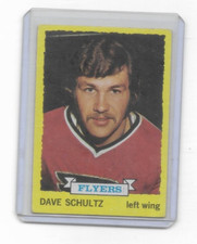 1973-74 Topps - #149 Dave Schultz, Dave Schultz (RC) Philadelphia Flyers