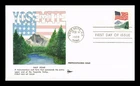 US COVER PREPHOSPHORED FLAG OVER YOSEMITE FIRST DAY ISSUE GILL CRAFT CACHET