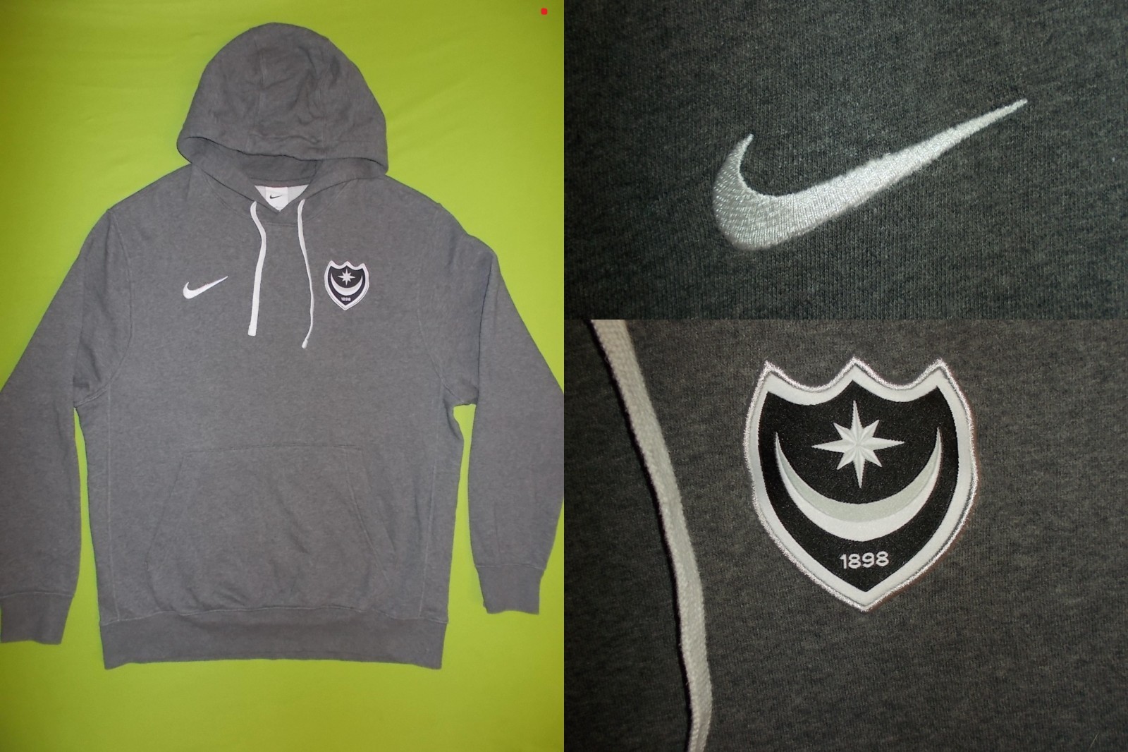 SACAI X NIKE Giacca con cappuccio PORTSMOUTH (L) NIKE PERFETTA!! Maglia Home Grigio ALLENAMENTO