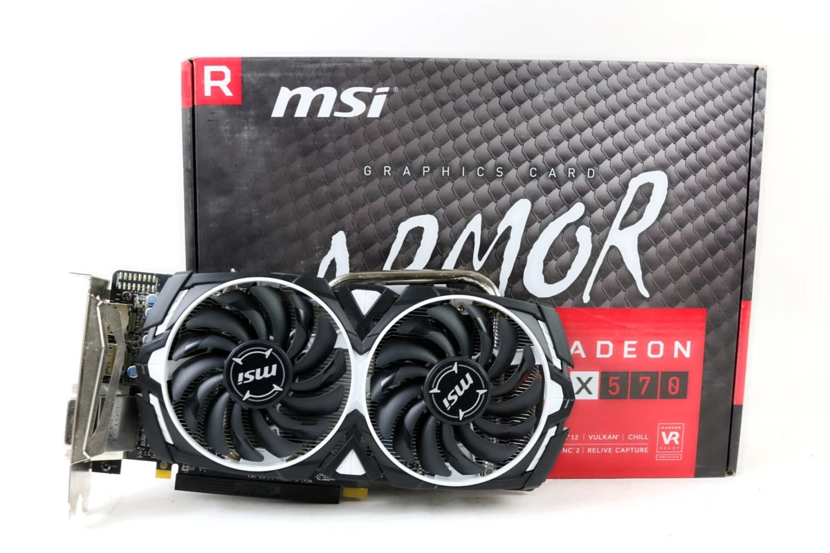 MSI AMD Radeon RX 570 8 GB Memory Computer Graphics Cards for sale