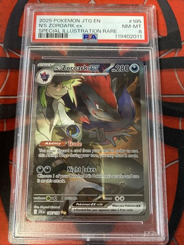 N's Zoroark ex graded PSA 8 for sale on eBay