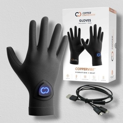 Copper Compression CopperVibe Vibration and Heat Therapy Gloves | Open Box