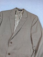 Jos. A. Bank Signature Sport Coat Mens 42R Brown Tan Check Wool Blazer Lined