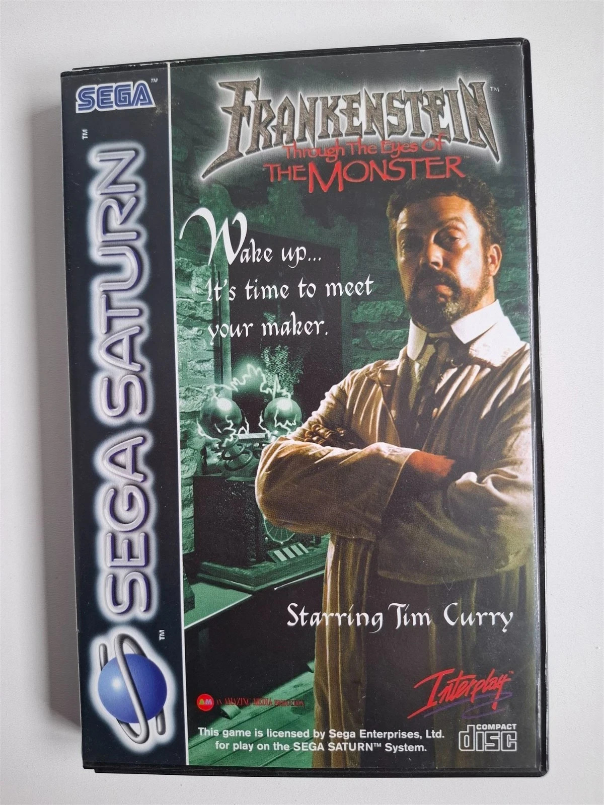 Original Sega Saturn Spiel OVP Frankenstein through the Eyes of the Monster RAR!