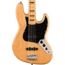 Squier Classic Vibe '70s Jazz Bass 4-String Bass, Maple Fingerboard, Natural