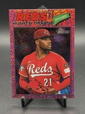 2016 Topps Heritage Hunter Greene Burgundy Sparkle Rookie RC #53 Cincinnati Reds
