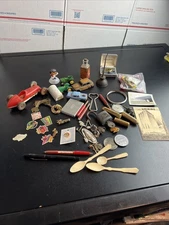 VTG Lot Of Estate Fresh Mixed Items Junk Drawer Lot Antiques Bottle Lock Toys Et