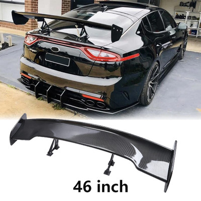 For KIA Stinger Optima 47'' Fiber Rear Trunk Spoiler Wing Adjustable GT-Style
