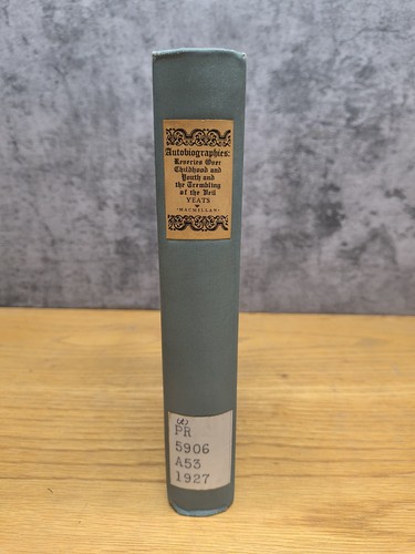 Autobiographies by WILLIAM BUTLER YEATS ~ SIGNED Limited First Edition ...