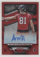 2016 Certified Potential Signatures Mirror Red 5/75 Austin Hooper Auto fm1