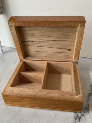 Kleine Schmuckschatulle aus Holz Vintage Original Holzbox Mit Deckel 