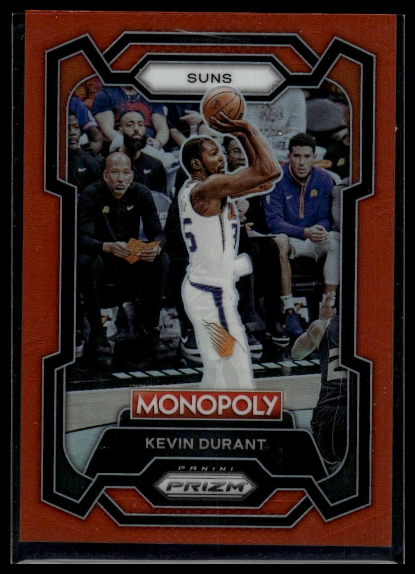2023-24 Panini Prizm Monopoly #70 Kevin Durant Orange #/124 SN