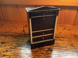 Antique Miniature German Kestner/Biedermeier Drop Front Secretary