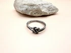 Vintage Sterling Silver 925 Love Knot Double Band Ring Size 10
