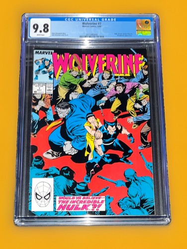 Wolverine #7 CGC 9.8 - Patch and Grey Hulk!