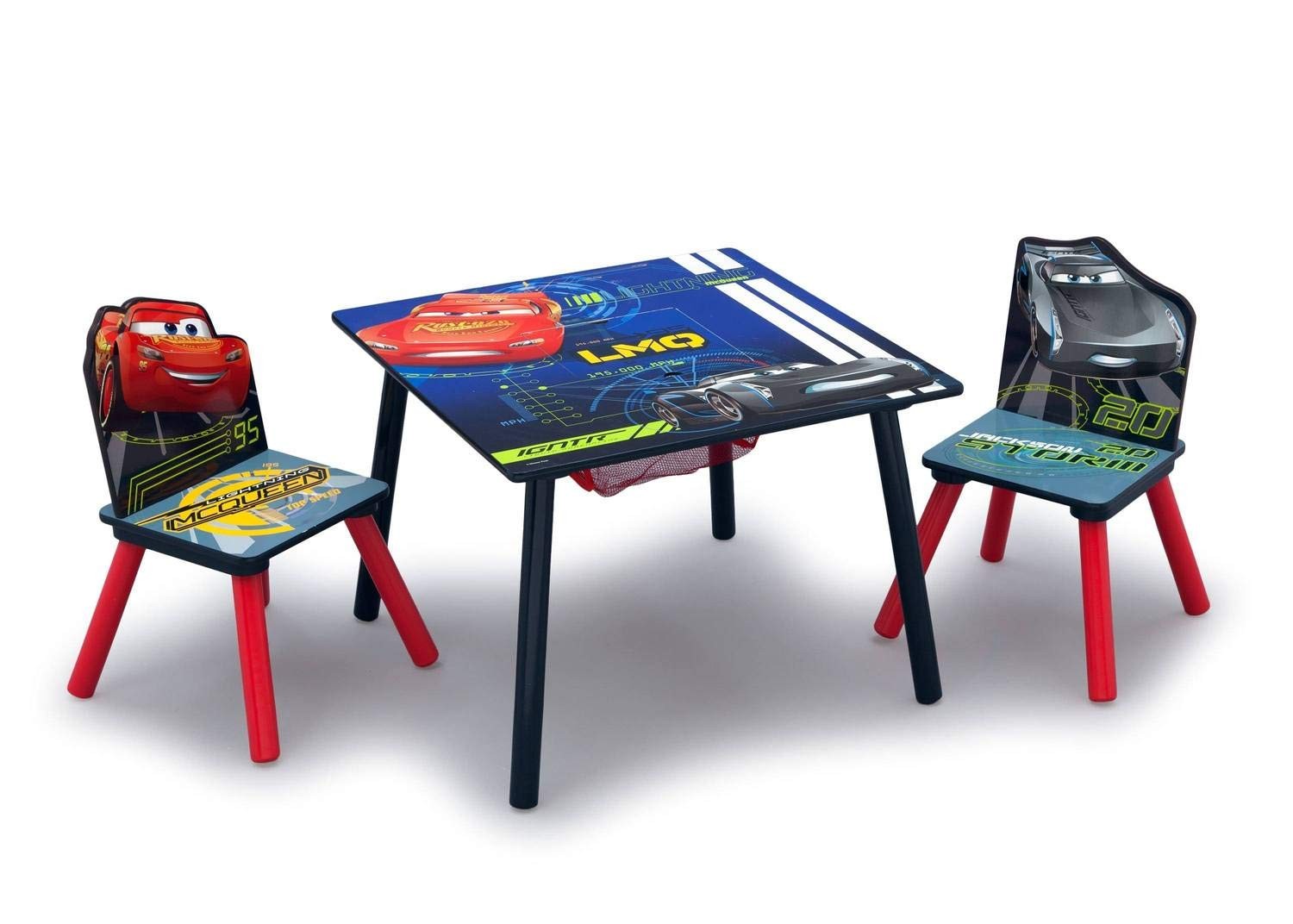 Cars Kids Wood Table And 2 Chairs Set For 3 4 5 Year Old Boys Toddlers Clearance