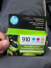 Genuine HP 910 Ink Cartridges Combo Pack - Cyan/Magenta/Yellow Exp 5/27