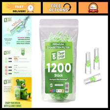 Disposable Cigarette Filters 1,200 Pack - 8mm Tar Chemical Removal Holder