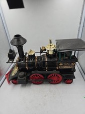 JIM BEAMS GRANT LOCOMOTIVE RAILROAD TRAIN ENGINE WHISKEY DECANTER KENTUCKY W BOX