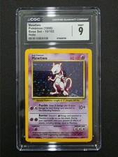 CGC 9 MINT Mewtwo Base 10/102 Holo 1999 WOTC Pokemon Card on eBay
