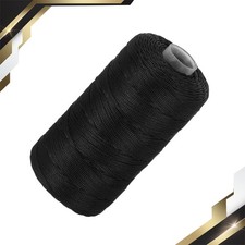 Nylon String Cord 1.5mm x 218Yards Rope Braided Thread Beading Cord,Black