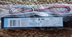  Ballast  for 1 or 2 F32T8 Lamps  F25T8, F17T8 Bulbs - Advance IOPA-2P32 Ballast