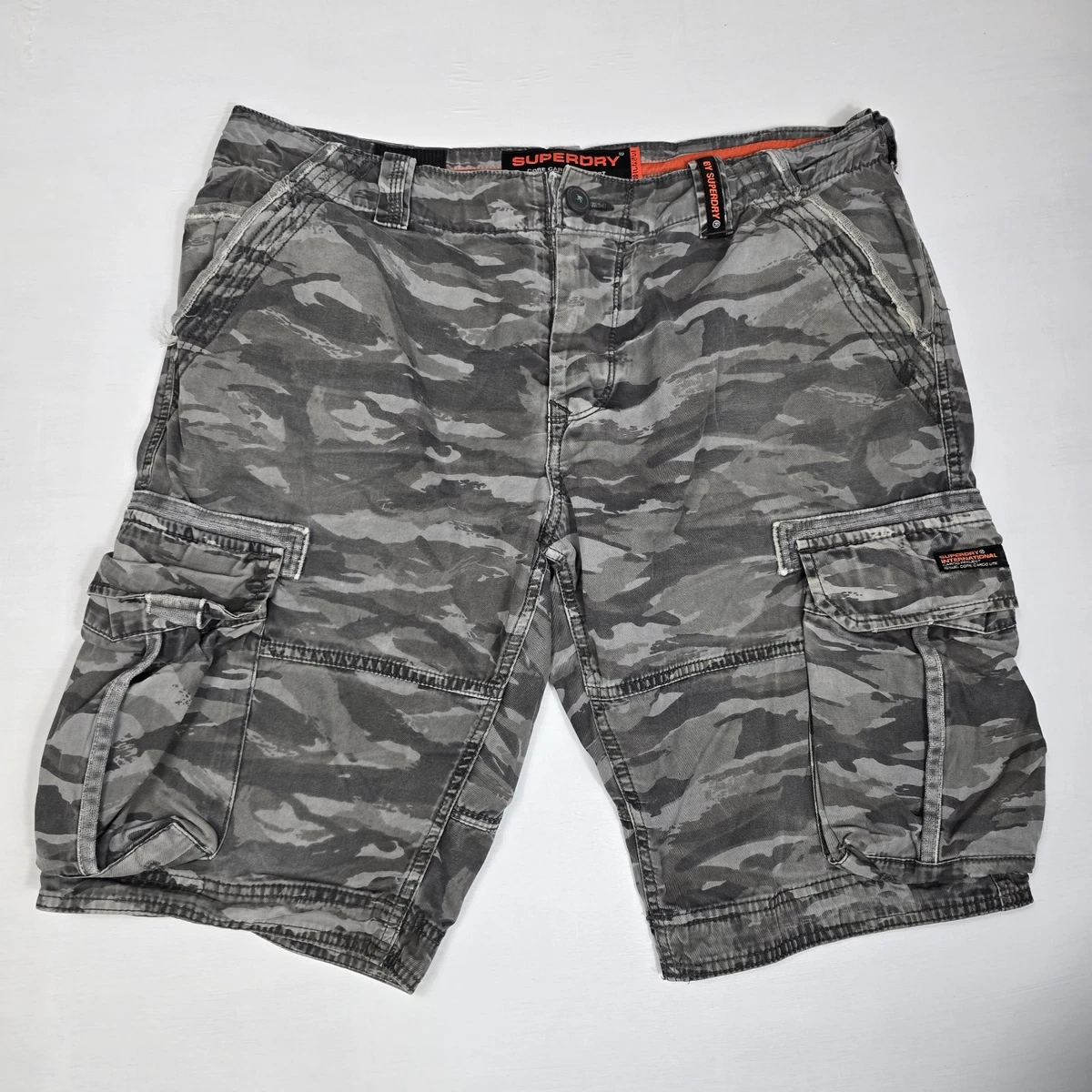 Superdry Heren Core Cargoshort, Sand, 30W : SuperDry