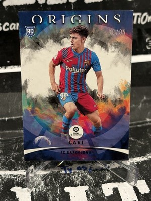 2021-22 Panini Chronicles La Liga Origins Blue /99 Gavi Rookie RC n0c SPAIN