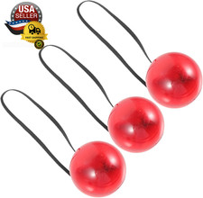 3Pcs Clown Nose Halloween Decor Jester Costume Car Decoration Kids Adult Costume
