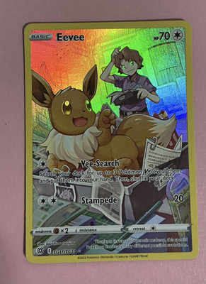 Eevee TG11/TG30 Brilliant Stars Trainer Gallery Holo Full Art Ultra Rare EN
