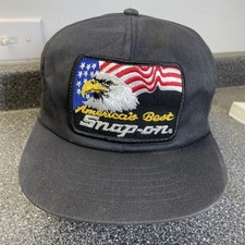 Vintage Snap-On Tools Hat Cap Snapback Trucker Patch Bald Eagle America s Best