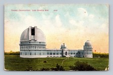 Vintage Yerkes Observatory Lake Geneva Wisconsin Postcard 3008