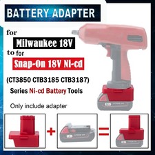 For Milwaukee 18V Li-ion Battery Adapter to For Snap-On 18V Ni-cd Cordless Tools