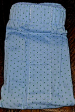 MENS SIZE XL 40-42 BANANA REPUBLIC COTTON BOXER BLUE WITH GREEN DOTS NWT