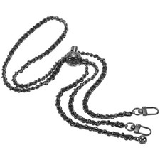 55 Inch Purse Chain Strap, Adjustable Handbag Chains for Bags, Black/Dark Grey