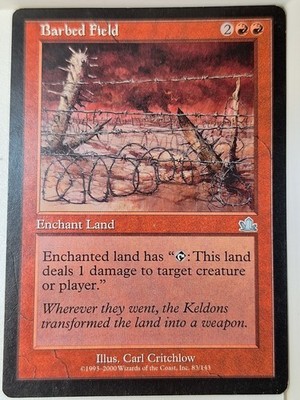 Barbed Field - Prophecy - Magic the Gathering MTG Nice!