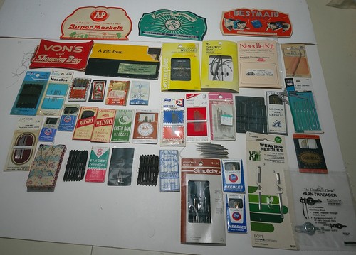 Lot of Hand Sewing Needles ~ 39 Pkgs ~ All Types ~ Sharps Darners Crewel Yarn