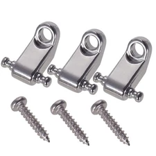 Electric Guitar String Retainers Roller Guides Pack of 2 Chrome
