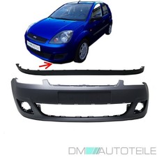 Ford Fiesta MK5 5 V Facelift Stoßstange vorne +Spoiler Schwarz 05-09 5j.GARANTIE