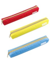 Colored Pencil Pouch Cosmetic Bag Office Stationery Organizer with Zipper