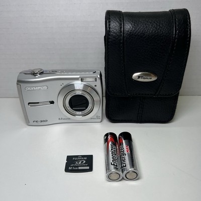 Olympus FE-310 Digital Camera 8.0MP Digital Camera - Silver + 1GB SD Card + Case