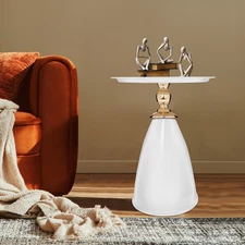 Side End Table, Small Round Side Table, For Living Room, Bedrooms, Offices