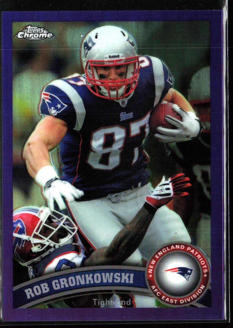 2011 Topps Chrome Retail Purple Refractor 002/499 Rob Gronkowski #132