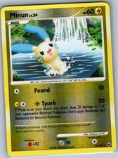 Minun 25/100 Reverse Holo Majestic Dawn - Pokemon Card - NM on eBay