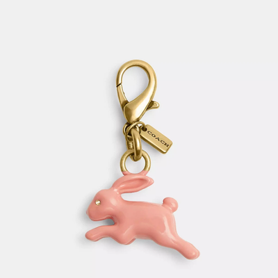 NWT Coach DIY Bunny Charm CCX74-Brass/Pink | eBay