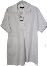 Lafayette 148 New York Dress Tunic White Size Small NWT