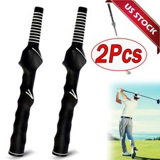 2Pcs Right-Hand Golf Swing Training Grip Standard Teaching Aid Warm Up Trainer